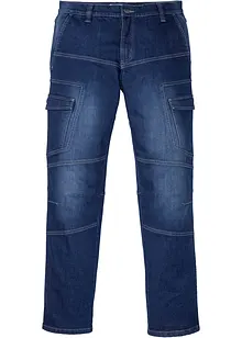Jean cargo droit extensible, Regular, bonprix