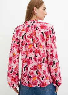 Blouse en mousseline avec lavallière, bonprix