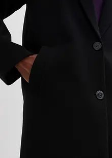 Manteau court à col en maille, bonprix