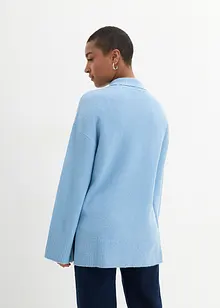 Pull oversize avec col roulé et fentes sur le côté, bonprix