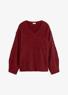 Pull en fil plume douillet, bonprix