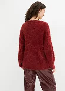 Pull en fil plume douillet, bonprix