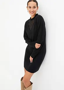 Robe en maille avec dentelle, bonprix