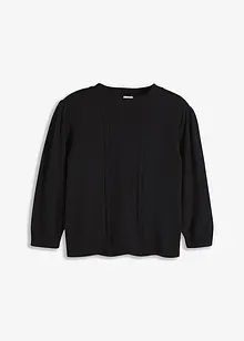 Pull manches 3/4 à détails ajourés, bonprix