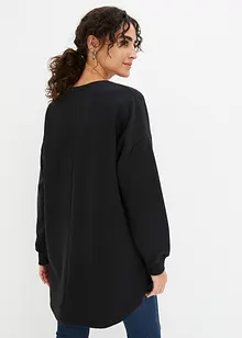 Sweat-shirt oversize court devant, long derrière, bonprix