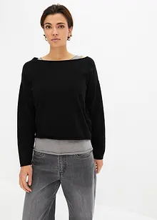 Pull et top (ens. 2 pces.), bonprix