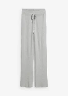 Pantalon en maille à taille élastiquée et lien à nouer, bonprix