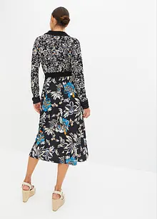 Robe midi avec ceinture à nouer, bonprix