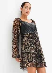 Robe à empiècement en synthétique, bonprix