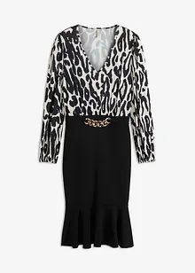 Robe midi avec détail ceinture, bonprix