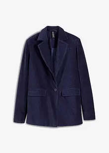 Blazer long en velours côtelé, bonprix