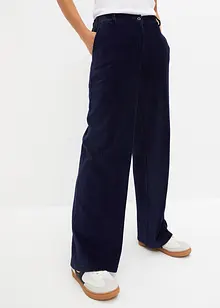 Pantalon large en velours côtelé, bonprix