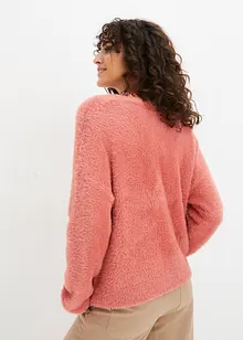 Gilet en maille douce à boutons décoratifs, bonprix