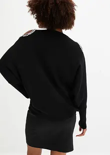 Pull à découpes et perles, bonprix