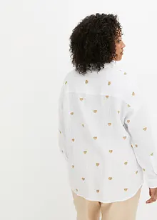 Blouse en mousselin à broderie, bonprix