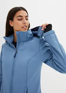 Veste longue softshell fonctionnelle avec polaire peluche, bonprix