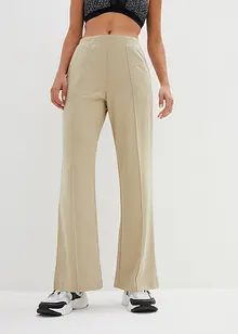 Pantalon en Punto di Roma avec plis religieuse, bonprix