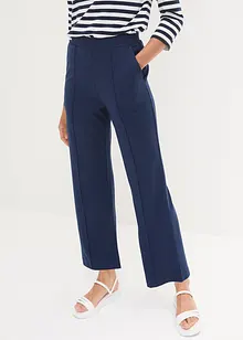 Pantalon en Punto di Roma avec plis religieuse, bonprix