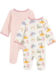 Lot de 2 grenouillères bébé, bonprix