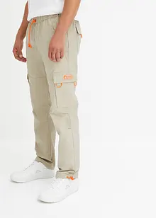 Pantalon droit à taille élastiquée Loose Fit, bonprix