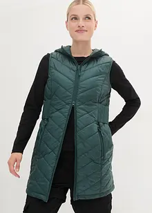 Long gilet matelassé sans manches, ultra-léger avec poche de rangement, bpc bonprix collection