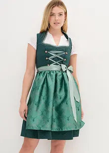 Dirndl à col montant, longueur genou (ens. 2 pces), bonprix