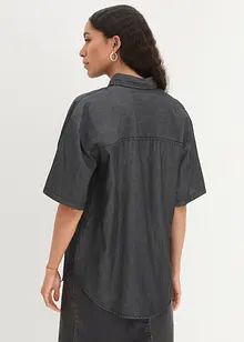 Chemise extensible et oversize en jean, demi-manches, bonprix