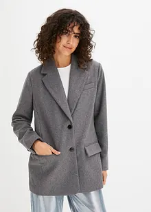 Blazer à épaules rembourrées, aspect laine, bonprix