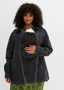 Veste en jean de grossesse/portage 3en1 avec lien à nouer, bonprix