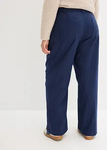 Pantalon large à pinces et fines rayures, bonprix