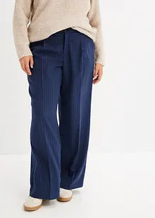 Pantalon large à pinces et fines rayures, bonprix