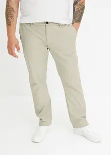 Pantalon chino extensible, ample en coton, droit, bonprix