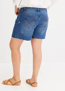 Short en jean orné de broderies, BODYFLIRT