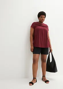 T-shirt en coton avec dentelle, bonprix
