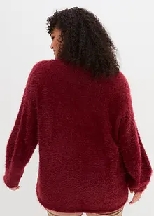 Pull en fil plume douillet, bonprix