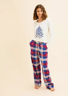 Pyjama avec pantalon en flanelle, bonprix