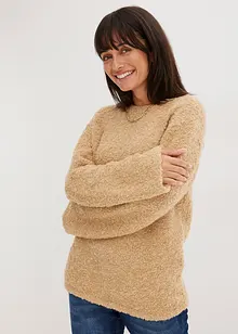 Pull en maille bouclée, bonprix