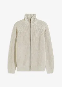 Gilet en maille côtelé, bonprix