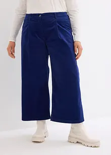 Jupe-culotte en velours côtelé stretch avec taille haute confortable, longueur 7/8, bonprix