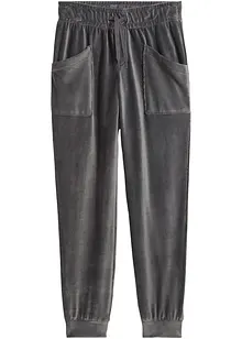 Pantalon fille aspect velours côtelé à ceinture élastiquée, bonprix