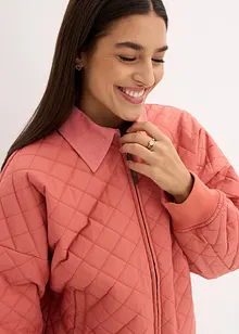 Blouson matelassé à col en velours côtelé, bonprix