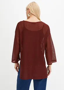 Pull oversize en maille ajourée, bonprix