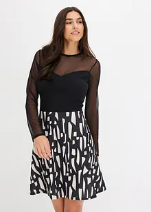 Robe à empiècement en mesh, bonprix