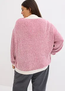 Pull rayé avec col montant, bonprix