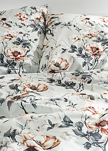 Parure de lit à motif floral en percale, bonprix