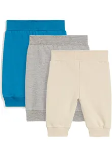 Lot de 3 pantalons sweat bébé, bonprix