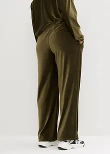 Pantalon velours côtelé à taille élastiquée, bonprix