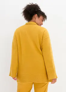 Pull oversize avec col roulé et fentes sur le côté, bonprix