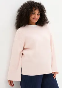 Pull boxy en maille côtelée, bonprix