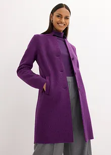 Manteau en laine foulée, bonprix